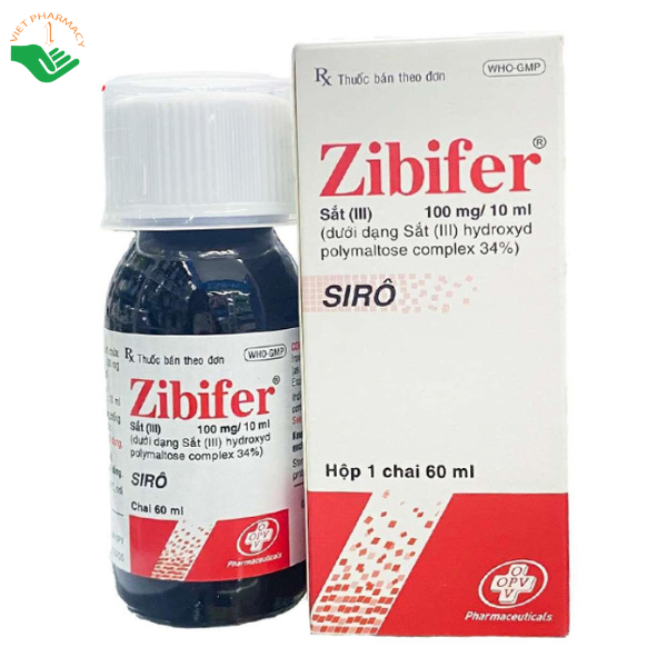 Dung dịch uống Zibifer OPV điều trị thiếu máu, thiếu sắt tiềm ẩn (30ml)