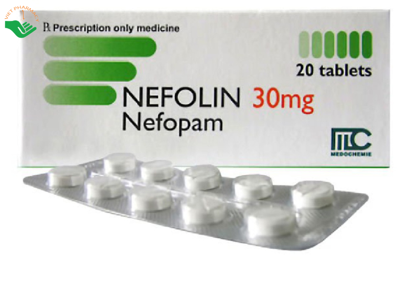 Nefolin 30mg chỉ định trong giảm cơn đau cấp và mãn tính (Hộp 2 vỉ x 10 viên)