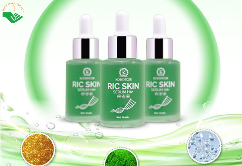 Ric Skin Serum HA+ hỗ trợ làm giảm vết thâm, nám và sạm