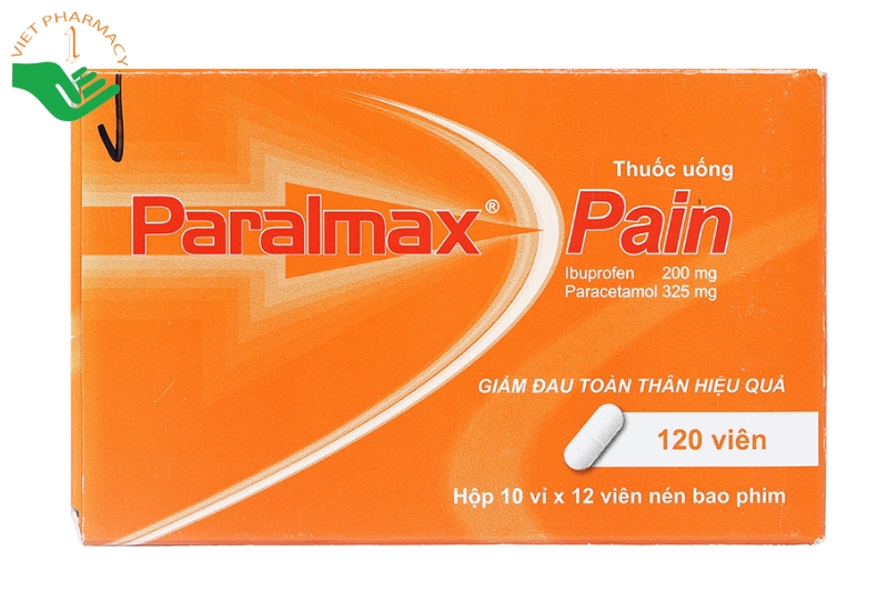 Thuốc Paralmax Pain giảm đau và hạ sốt (Hộp 10 vỉ x 12 viên)