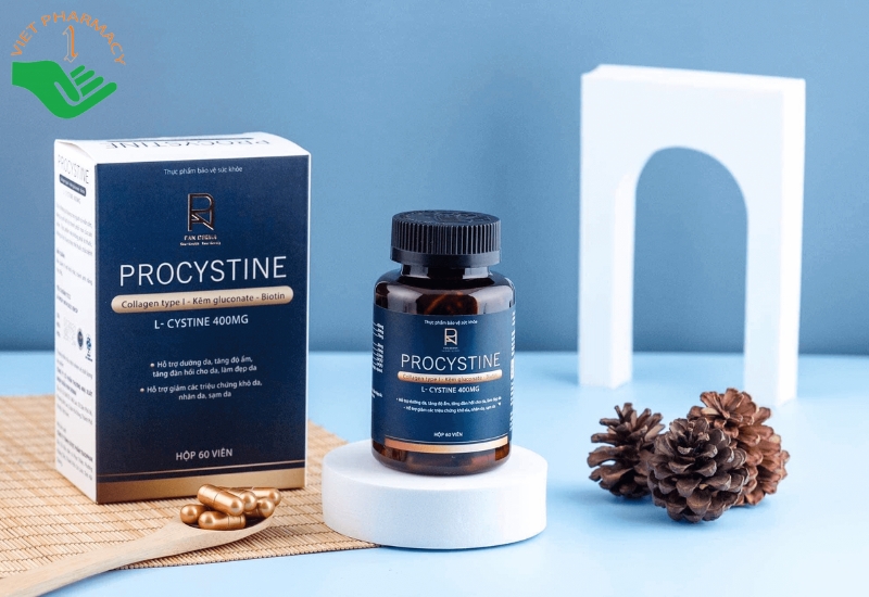 Viên uống Procystine hỗ trợ giảm mụn và làm trắng da (Hộp 60 viên)