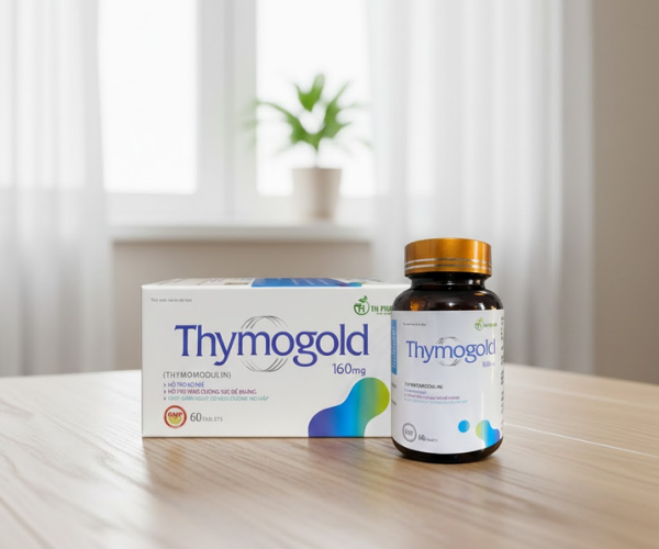 Viên uống hỗ trợ hô hấp Thymogold 160mg (Hộp 6 vỉ x 10 viên )