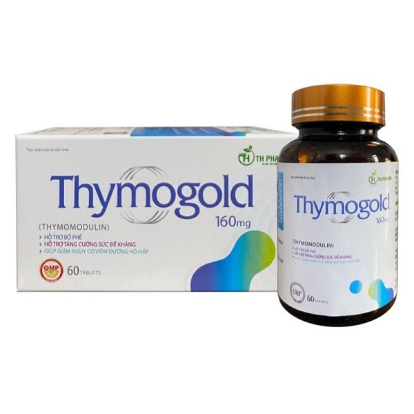 Viên uống hỗ trợ hô hấp Thymogold 160mg (Hộp 6 vỉ x 10 viên )