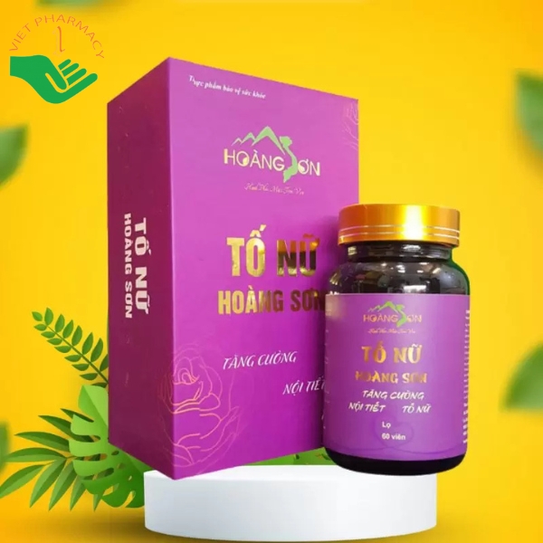Viên uống Tố Nữ Hoàng Sơn làm chậm quá trình lão hóa da và hỗ trợ làm đẹp (Hộp 60 viên)