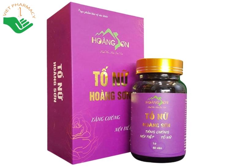 Viên uống Tố Nữ Hoàng Sơn làm chậm quá trình lão hóa da và hỗ trợ làm đẹp (Hộp 60 viên)