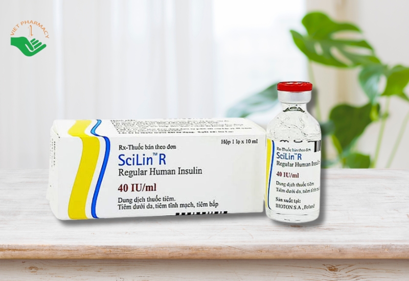 SciLin R 40IU/mlđiều trị đái tháo đường tuýp 1, tuýp 2