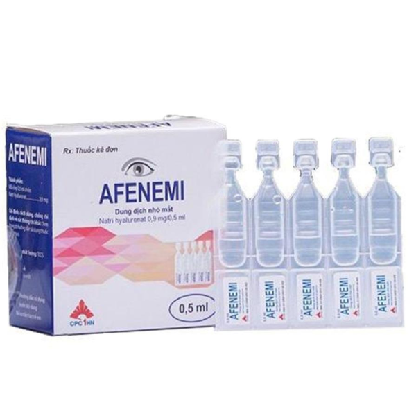 Thuốc Afenemi 0,5ml điều trị khô mắt, rối loạn biểu mô giác mạc