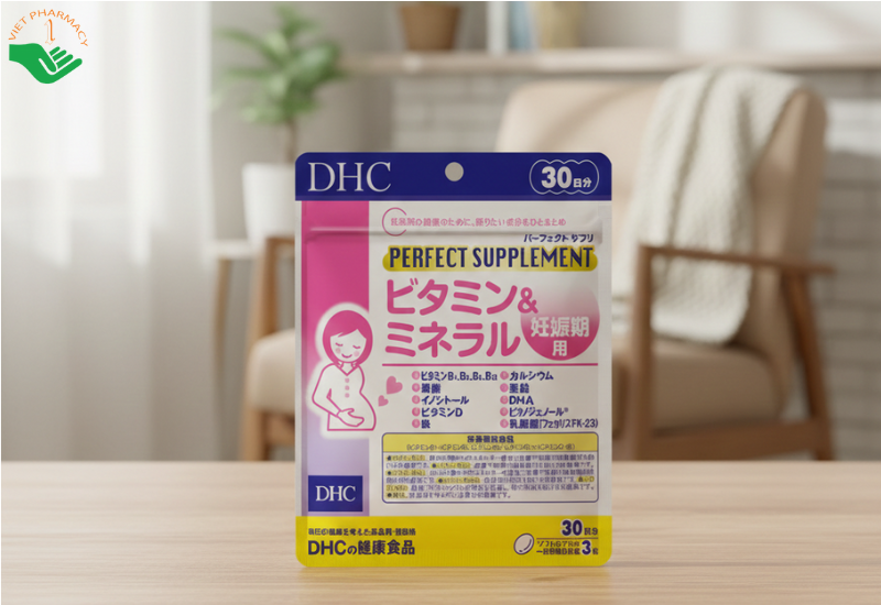 DHC Perfect Supplement Vitamins & Minerals for Pregnancy hỗ trợ tăng cường sức khỏe cho phụ nữ mang thai (90 viên)