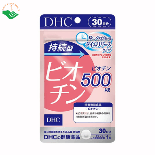 DHC Sustained Release Biotin hỗ trợ bổ sung biotin, nuôi dưỡng và bảo vệ da, tóc (30 viên)