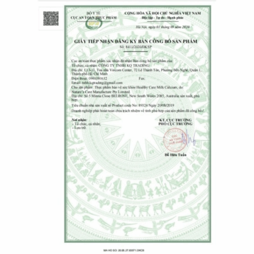 Healthy Care Kids Milk Calcium Bổ sung canxi sữa cho bé