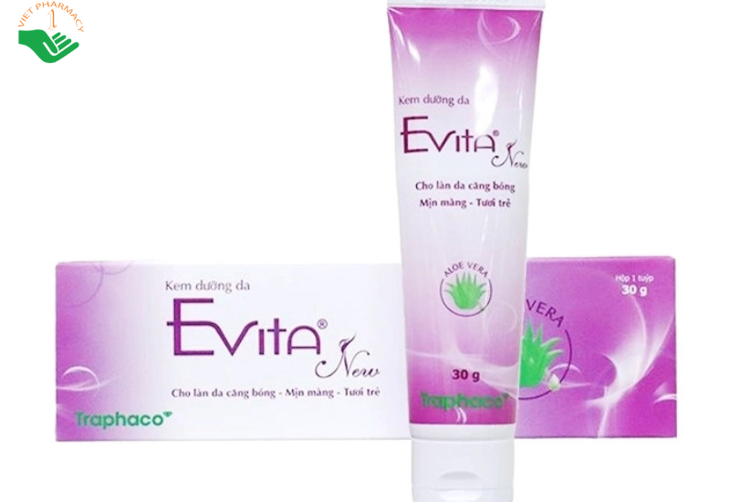 Kem dưỡng da Traphaco Evita New dưỡng ẩm, làm mềm, chống lão hóa da (Tuýp 30g)