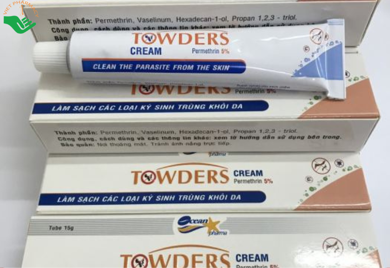 Kem Towders Cream Quang Xanh hỗ trợ phòng ngừa muỗi, ghẻ, chấy và giữ ẩm, mềm mịn da (15g)
