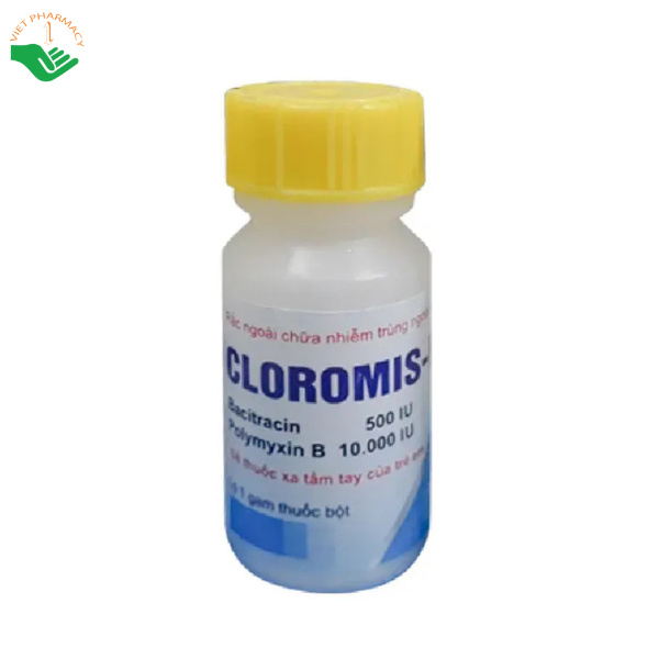 Thuốc Cloromis-F điều trị và phòng ngừa nhiễm trùng vết thương (Hộp 20 lọ x 1g)