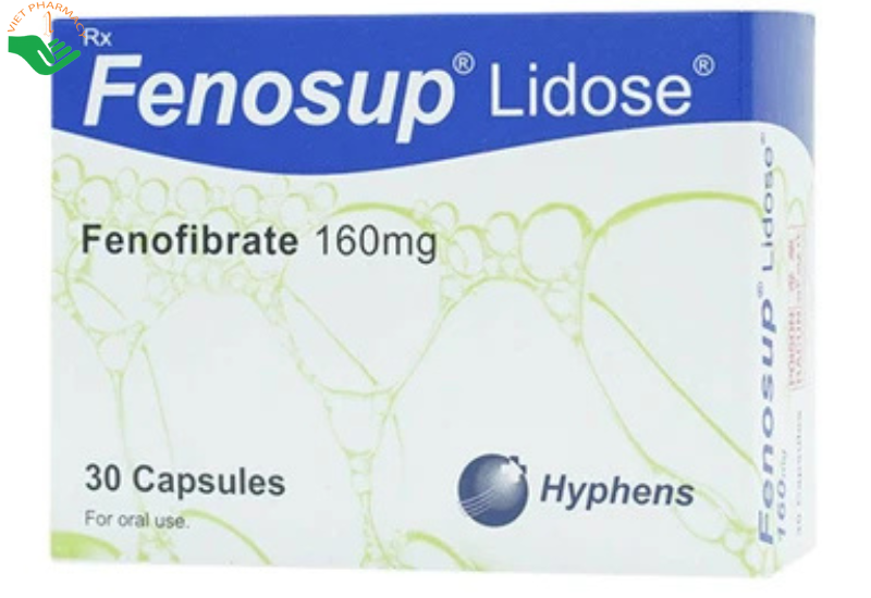 Thuốc Fenosup 160mg Hyphens điều trị cholesterol máu và triglycerid máu cao (3 vỉ x 10 viên)