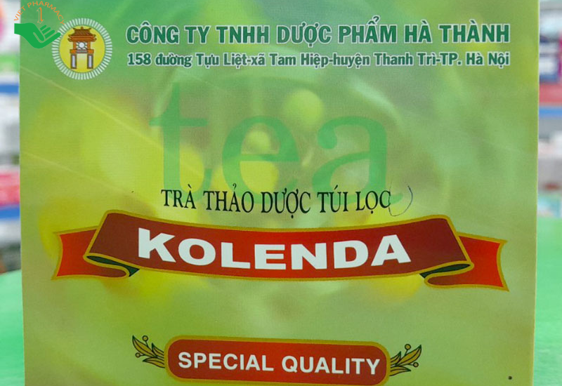 Trà thảo dược Túi lọc Kolenda, hỗ trợ nhuận tràng, tiêu tích trệ, thông đại tiện (Hộp 10 túi lọc)
