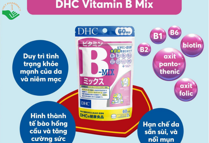 Viên hỗ trợ tạo máu Vitamin B Mix DHC (60 viên)
