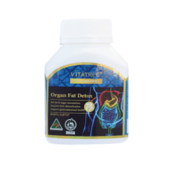 Thực phẩm bảo vệ sức khoẻ Vitatree Organ Fat Detox Hỗ trợ giải độc gan và giảm mỡ máu (Hũ 60 viên)