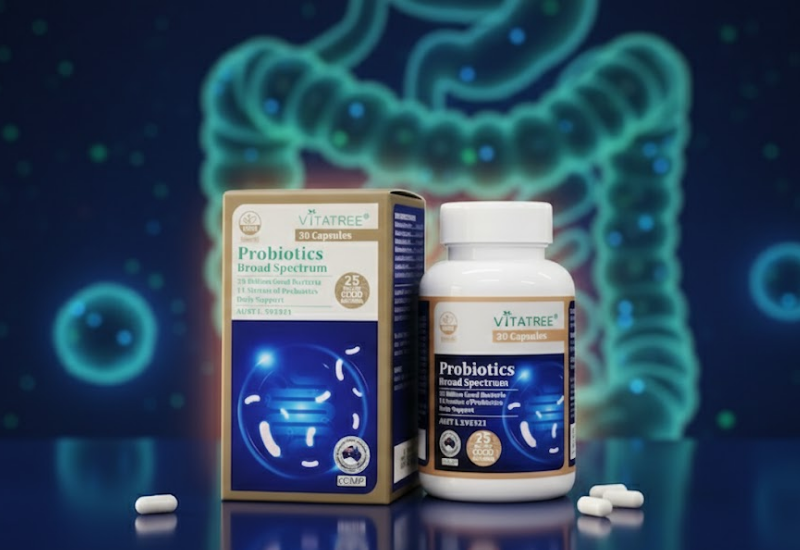 TPBVSK Vitatree Probiotics Broad Spectrum bổ sung lợi khuẩn, hỗ trợ cải thiện hệ vi sinh đường ruột (Hộp 30 viên)