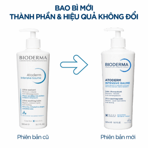 Kem dưỡng ẩm Atoderm Intensive Baume Bioderma (Tuýp 500ml)