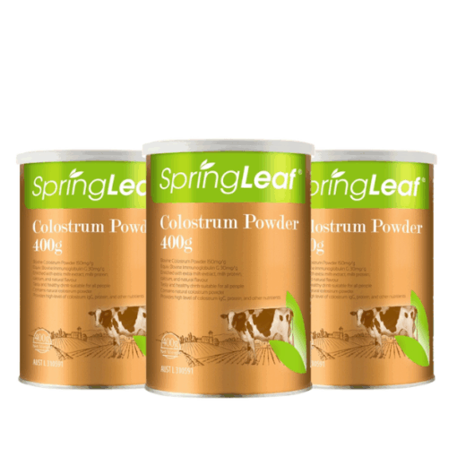 Bột Sữa Bò Non SpringLeaf Colostrum Powder IgG 3000mg (Hũ 400g)