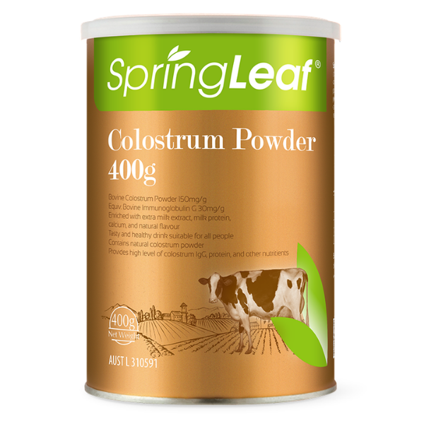 Bột Sữa Bò Non SpringLeaf Colostrum Powder IgG 3000mg (Hũ 400g)