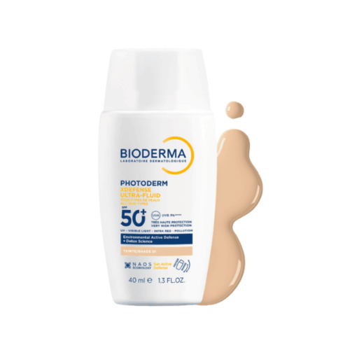 Kem chống nắng Photoderm XDefense Ultra Fluid SPF50+ PA++++ (màu beige) Bioderma (Tuýp 40ml)