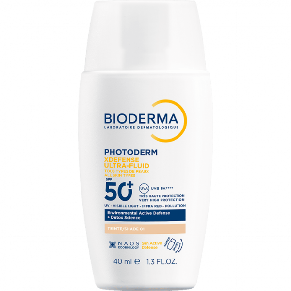 Kem chống nắng Photoderm XDefense Ultra Fluid SPF50+ PA++++ (màu beige) Bioderma (Tuýp 40ml)