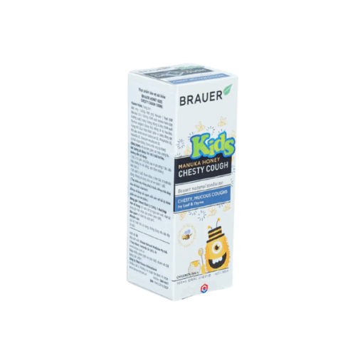 Siro BRAUER Kids Manuka Honey Chesty Cough giảm ho cho trẻ từ 2 tuổi (chai 100ml)