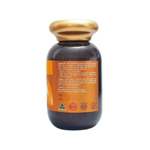 Viên Uống Tinh Dầu Tỏi SpringLeaf 3000mg giảm các triệu chứng cảm cúm (360 viên)