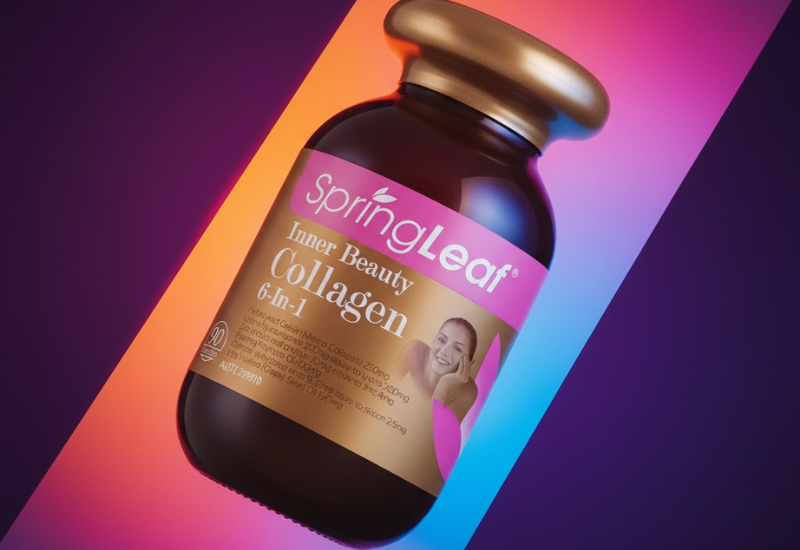 Viên Uống Collagen 6 Trong 1 SpringLeaf giúp da căng mịn và đàn hồi hơn (60 viên)