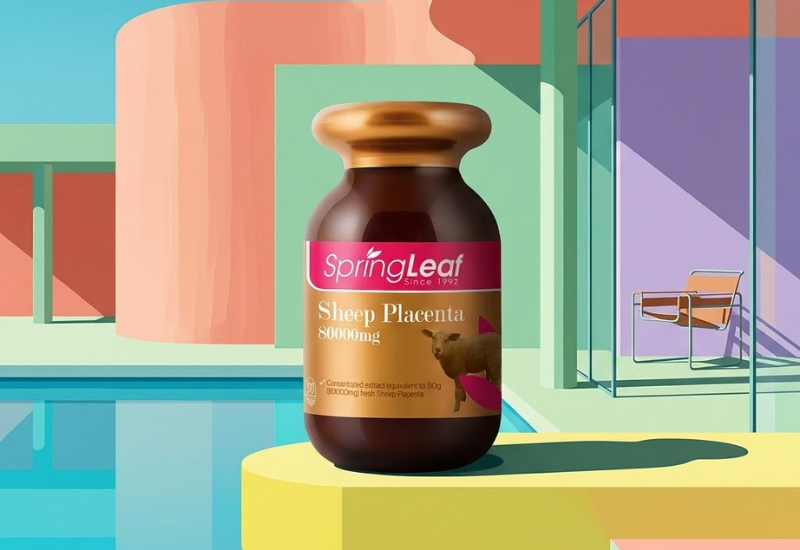 Viên Uống Nhau Thai Cừu SpringLeaf 80000mg (90 viên)