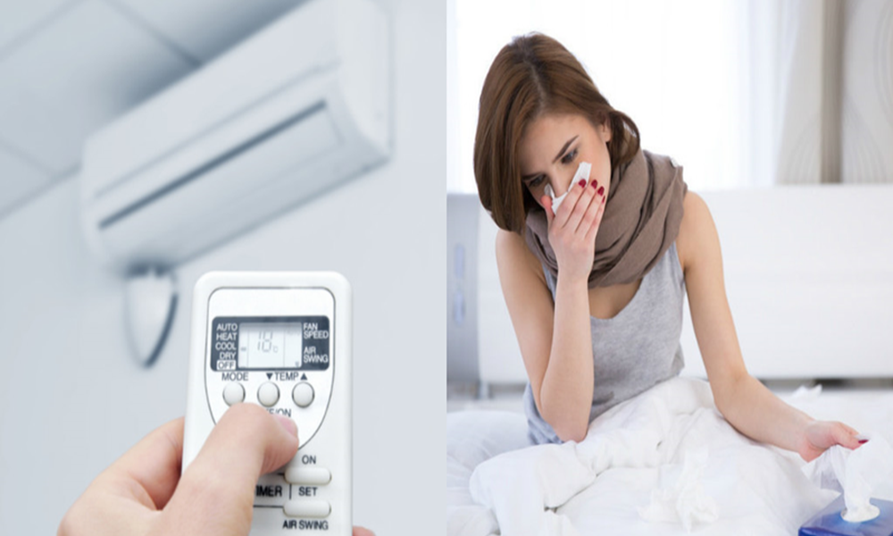 Tình trạng khô mũi nghẹt mũi khi ngủ bật điều hòa cả đêm ở nhiệt độ thấp
