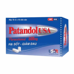 Thuốc giảm đau, hạ sốt Patandolusa (Hộp 100 viên)