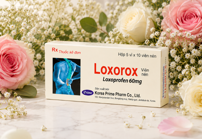 Thuốc kháng viêm giảm đau Loxorox 60mg Boram (Hộp 5 vỉ x 10 viên)