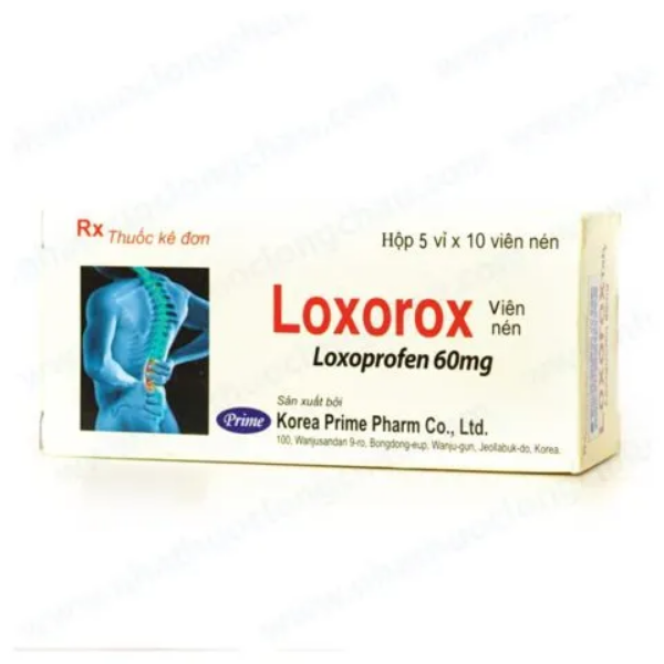 Thuốc kháng viêm giảm đau Loxorox 60mg Boram (Hộp 5 vỉ x 10 viên)