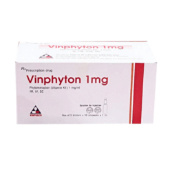 Thuốc tiêm bổ sung Vitamin K1 Vinphyton 1mg VINPHACO (Hộp 10 ống x 1ml)