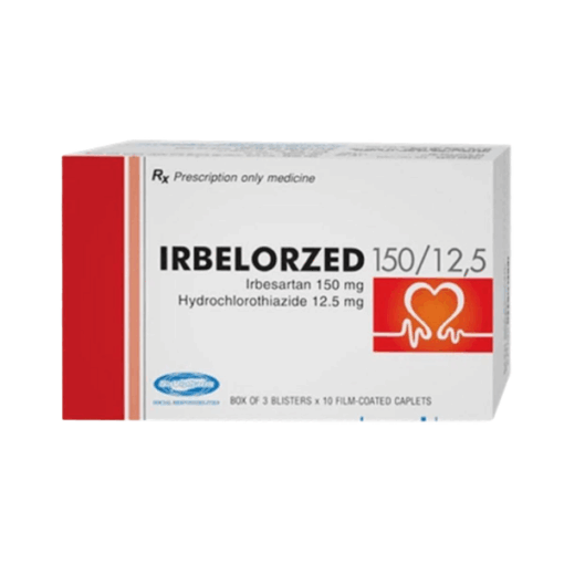 Thuốc trị tăng huyết áp Irbelorzed 150/12,5 SaVi (Hộp 3 vỉ x 10 viên)