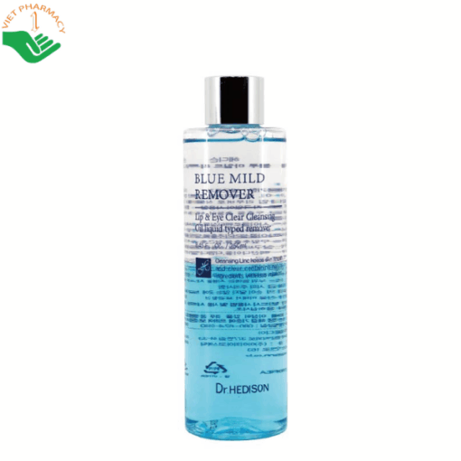 Dung dịch tẩy trang 2 thành phần Blue Mild Remover Dr.Hedison làm sạch sâu và duy trì độ ẩm cho da (Chai 250ml)