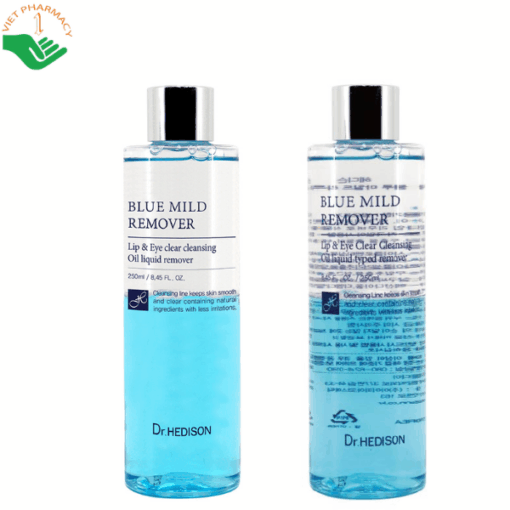 Dung dịch tẩy trang 2 thành phần Blue Mild Remover Dr.Hedison làm sạch sâu và duy trì độ ẩm cho da (Chai 250ml)