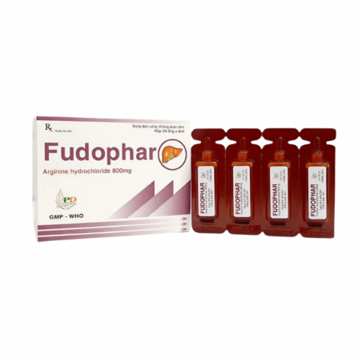 Dung dịch uống bổ gan Fudophar 400mg Phương Đông (Hộp 24 ống x 8ml)