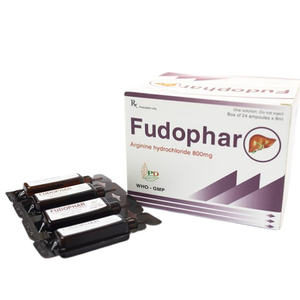 Dung dịch uống bổ gan Fudophar 400mg Phương Đông (Hộp 24 ống x 8ml)