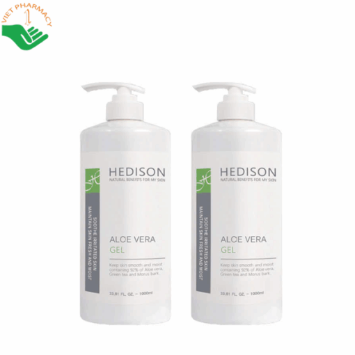 Gel lô hội Aloe Vera Gel Dr.Hedison giảm cảm giác nóng rát và phục hồi da thiếu ẩm (Chai 1000ml)