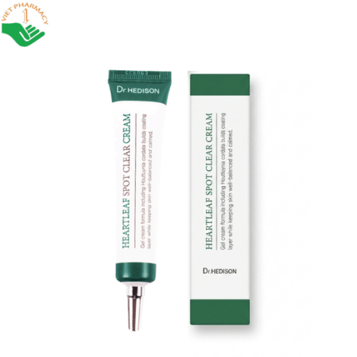 Kem sáp dưỡng cao cấp Hearlteaf Spot Clear Cream Dr.Hedison kháng viêm và giảm thâm sau mụn (Tuýp 30ml)