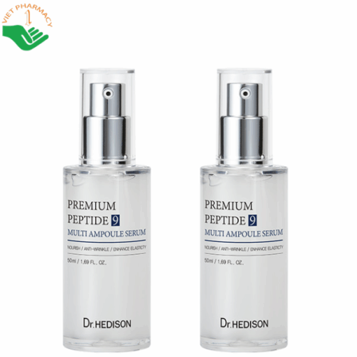 Tinh chất huyết thanh cao cấp 9 loại Peptide Premium Peptide 9 Multi Ampoule Serum Dr.Hedison giúp thúc đẩy tăng sinh collagen và trẻ hóa da (Chai 250ml)