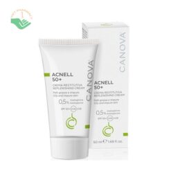 Kem ngừa mụn ban ngày dành cho da mụn, da kích ứng, nhạy cảm Canova Acnell 50+ replenishing cream 50ml