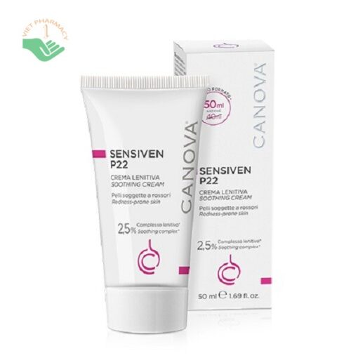 Kem dịu nhẹ, chống kích ứng, ngừa chứng đỏ da Canova Sensiven P22-soothing cream 50ml