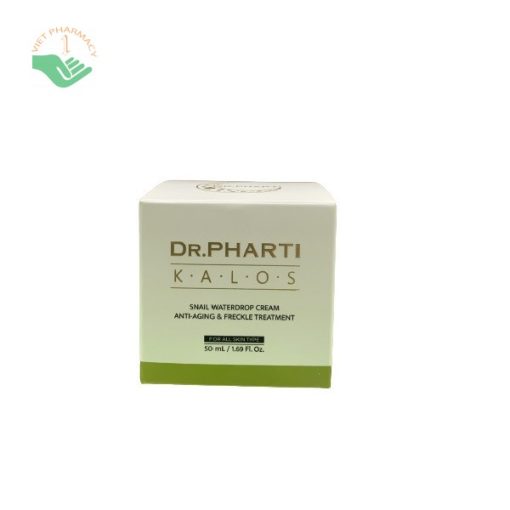 Kem dưỡng da chống lão hóa & trị ​​tàn nhang Dr.Pharti Kalos Snail Waterdrop Cream Anti-Aging & Freckle Treatment 50ml