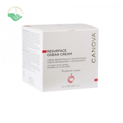 Kem phục hồi cho da lão hóa, nám Canova Resurface Oxban Cream-Crema Riparatrice E Antiossidante/ Repair and Antioxidant Cream 50ml