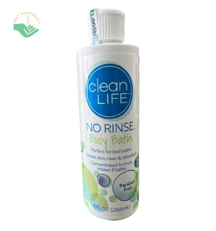 CleanLife No Rinse Body Bath 236.6ml