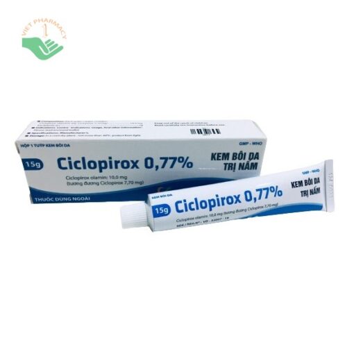 Kem trị nấm da Ciclopirox
